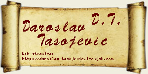 Daroslav Tasojević vizit kartica